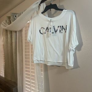 White Calvin Klein shirt
